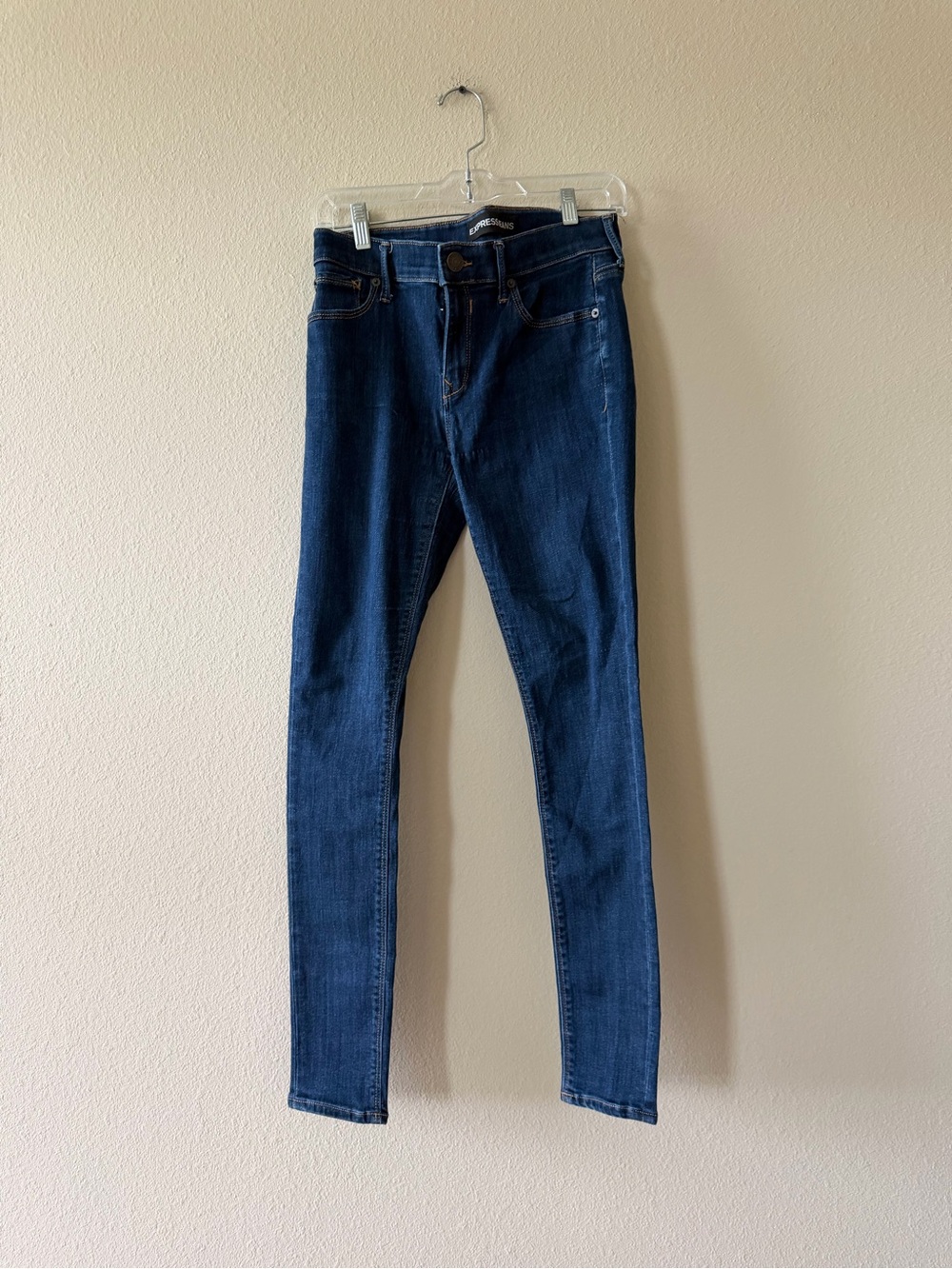 Express Dark Blue Women's Skinny Jeans
